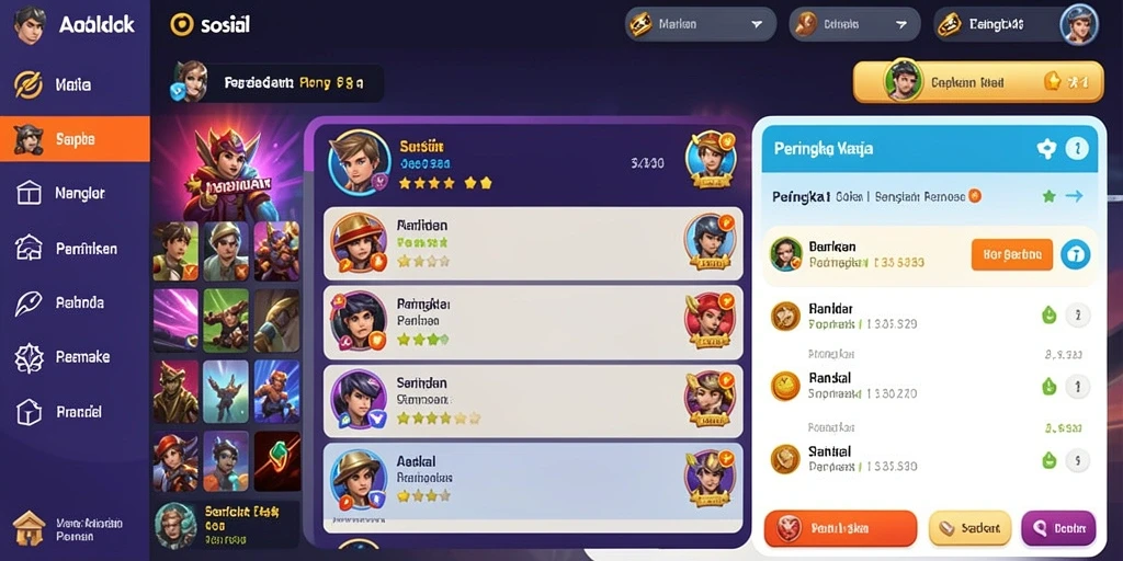 Tampilan menarik dari antarmuka 77RP.