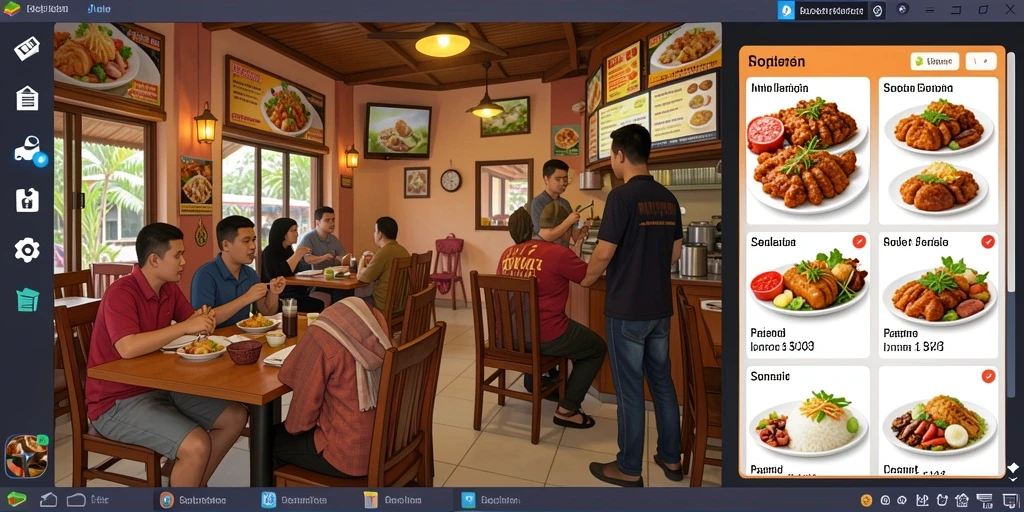 Screenshot menampilkan karakter utama dalam aksi bertarung.