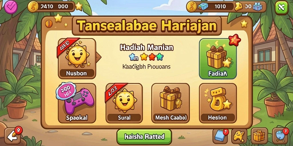 Tampilan antarmuka yang menarik dan modern.