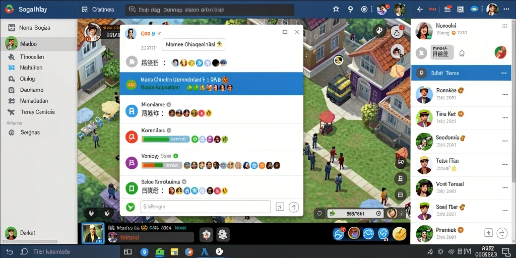 Screenshot menunjukkan karakter utama dalam aksi penuh warna.