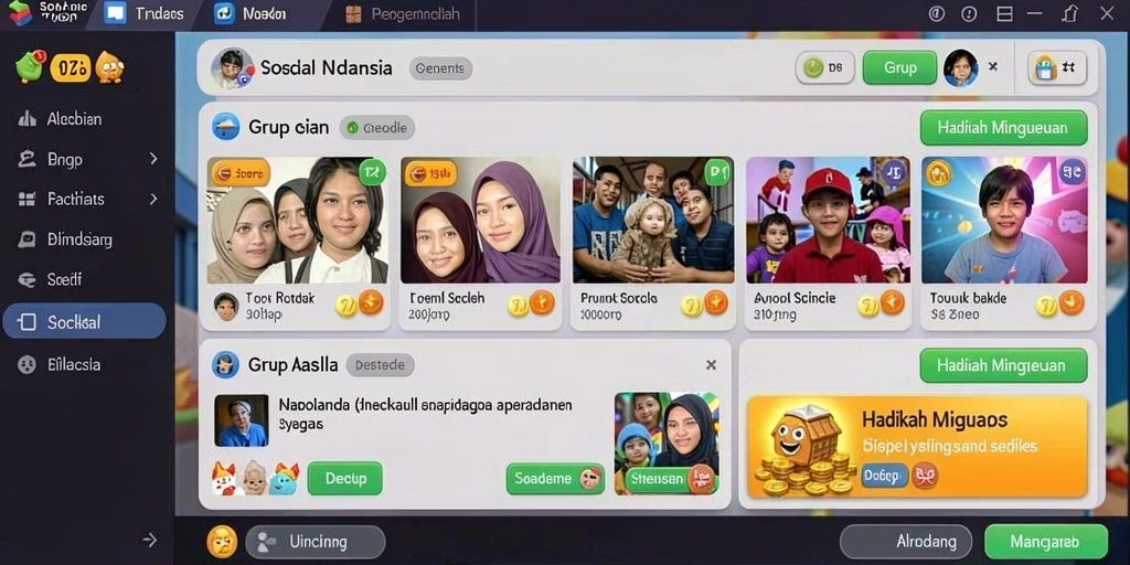 Tampilan antarmuka pengguna yang menarik dan interaktif.