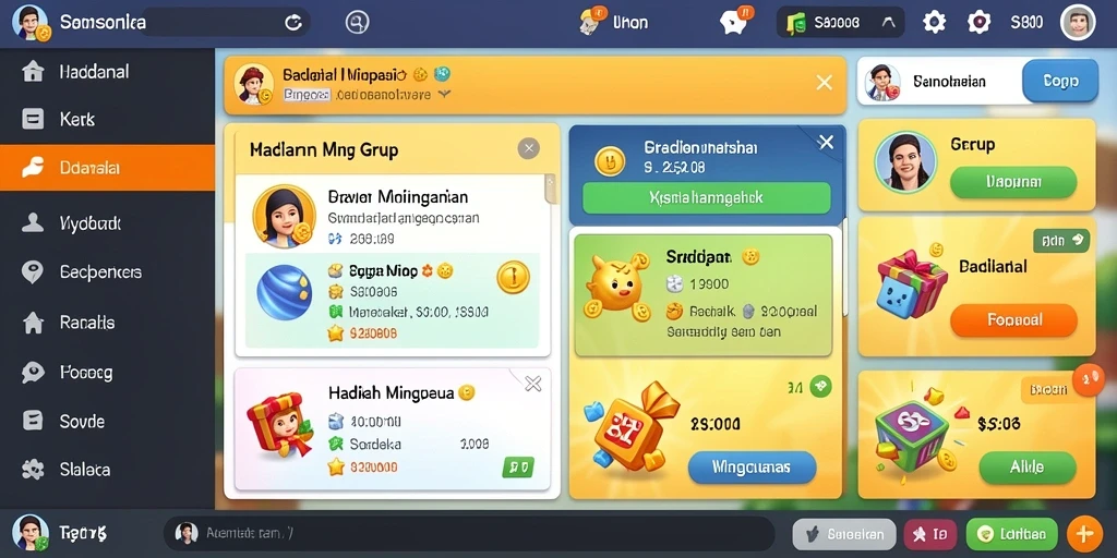 Tampilan grafis yang menarik dan penuh warna.