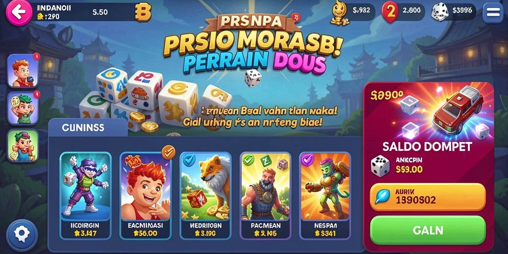 Tampilan awal permainan yang memukau.