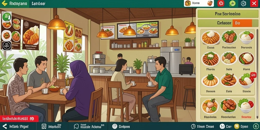 Menampilkan karakter utama dalam aksi penuh keseruan.