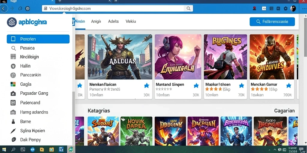Layar permainan slot dengan tema yang menarik.