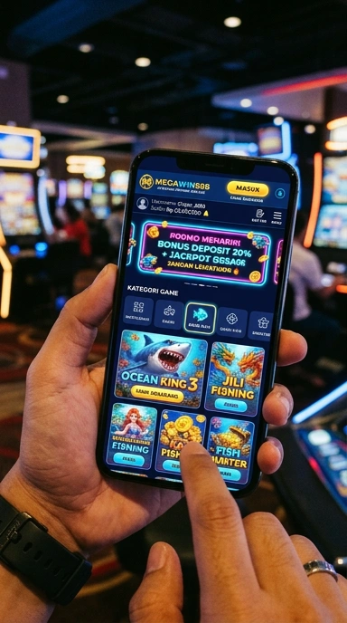 Pratinjau antarmuka megawin888 — aplikasi APK resmi Android v4.7.6